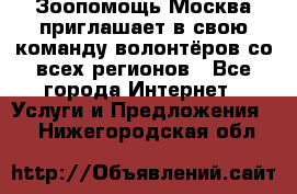 Зоопомощь.Москва приглашает в свою команду волонтёров со всех регионов - Все города Интернет » Услуги и Предложения   . Нижегородская обл.